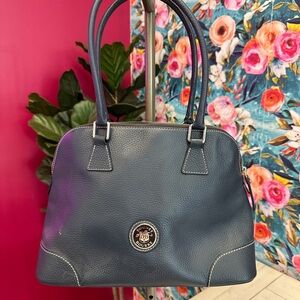 Dooney & Bourke Navy Leather Shoulder Bag